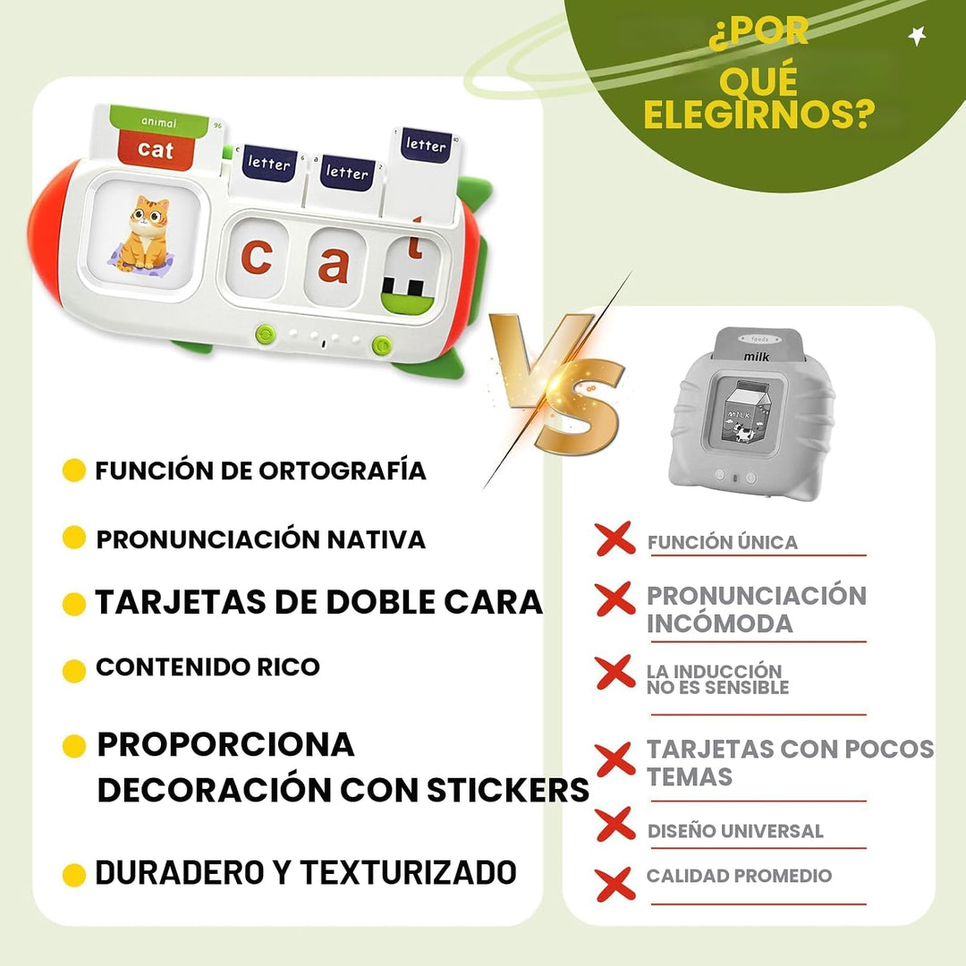 CVC - Juego de ortografía de palabras para niños de 3 a 7 años, tar...