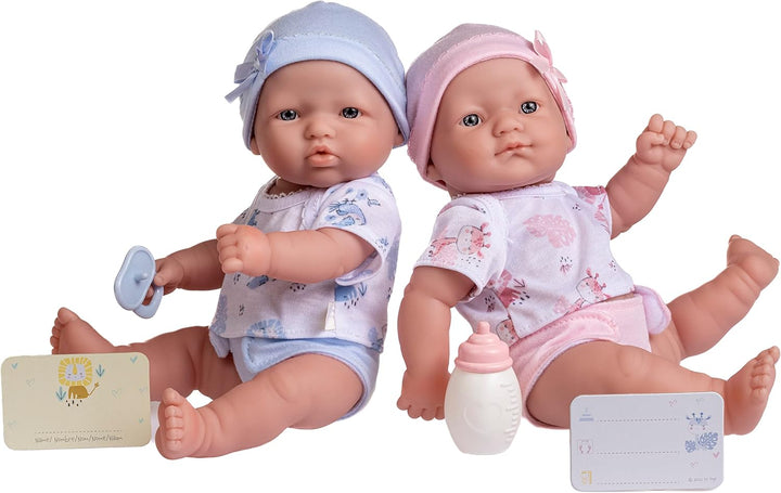 Berenguer Boutique Realistic La Newborn Gemelos de Vinilo Lavable d...