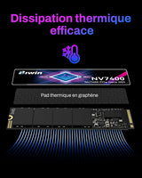 BIWIN Black Opal NV7400 SSD Gen4x4 de 2 TB, velocidad de lectura de...