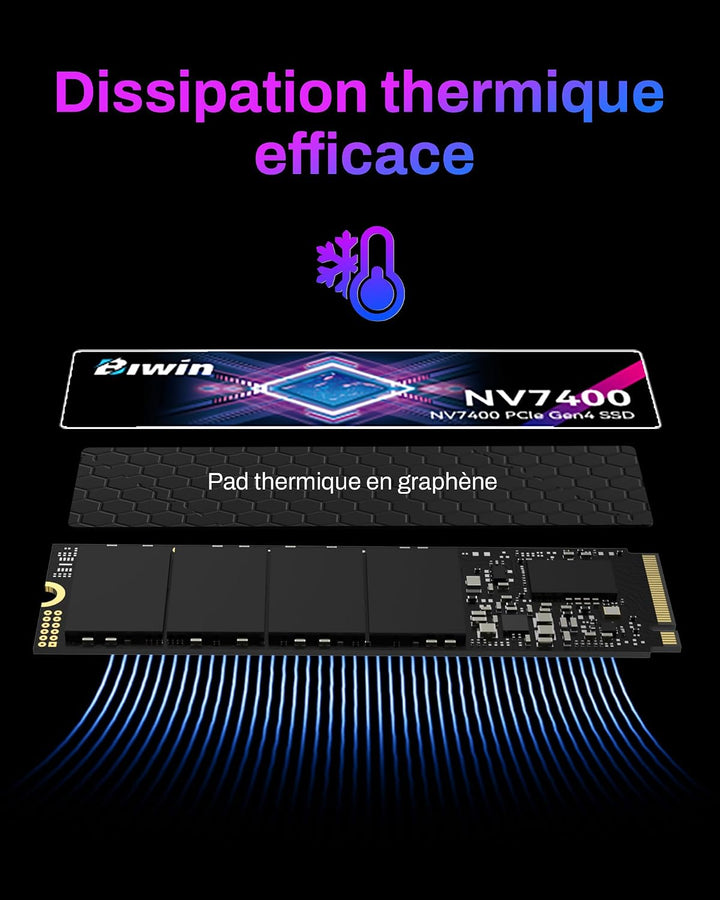 BIWIN Black Opal NV7400 SSD de 4 TB Gen4x4, velocidad de lectura de...