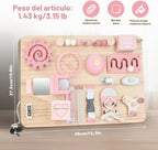 Joyreal Tablero grande de madera con soporte plegable para niños pequeños