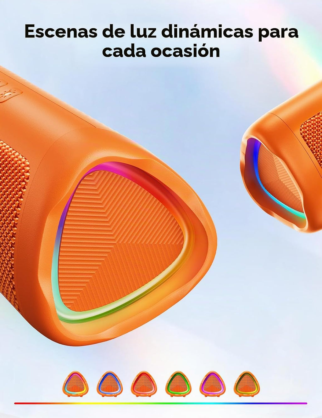 Altavoz Bluetooth, sonido HD de 20 W, inalámbrico portátil, IPX5 impermeable, hasta 24 horas de reproducción, emparejamiento TWS, para hogar, fiesta, exterior, campamento, playa, artículos