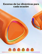 Altavoz Bluetooth, sonido HD de 20 W, inalámbrico portátil, IPX5 impermeable, hasta 24 horas de reproducción, emparejamiento TWS, para hogar, fiesta, exterior, campamento, playa, artículos