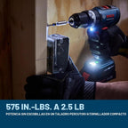 BOSCH GSB18V-65B12 Kit de taladro sin escobillas, batería incluida