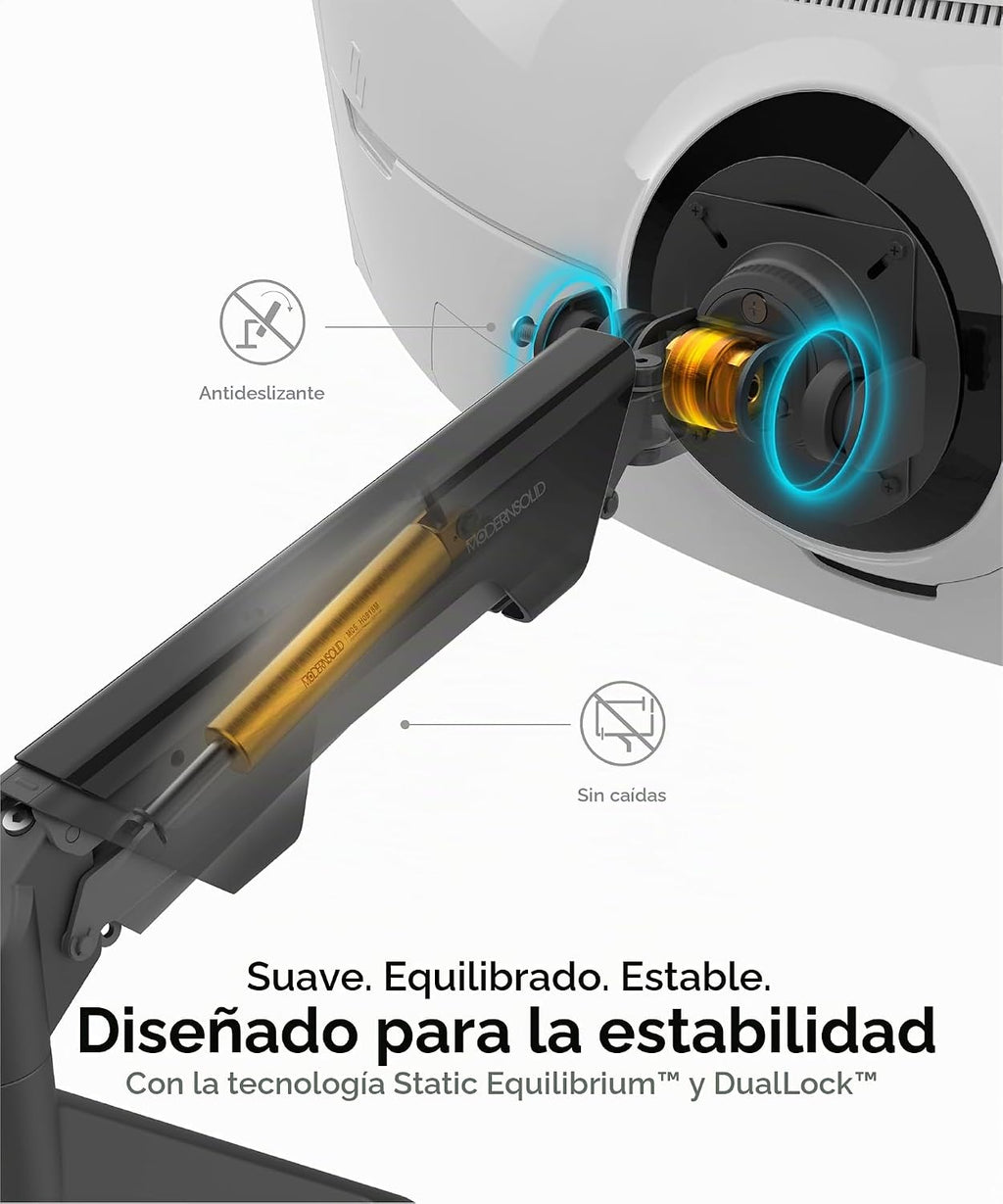 Brazo de monitor de alta resistencia para pantallas ultrapanorámicas curvas de 34-49 pulgadas