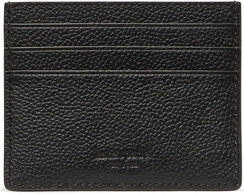 kate spade new york Tarjetero de cuero con guijarros Deco, Negro, Tarjetero de cuero con guijarros Deco