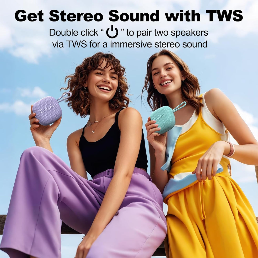 Bobtot - Altavoz Bluetooth inalámbrico portátil, altavoces impermea...