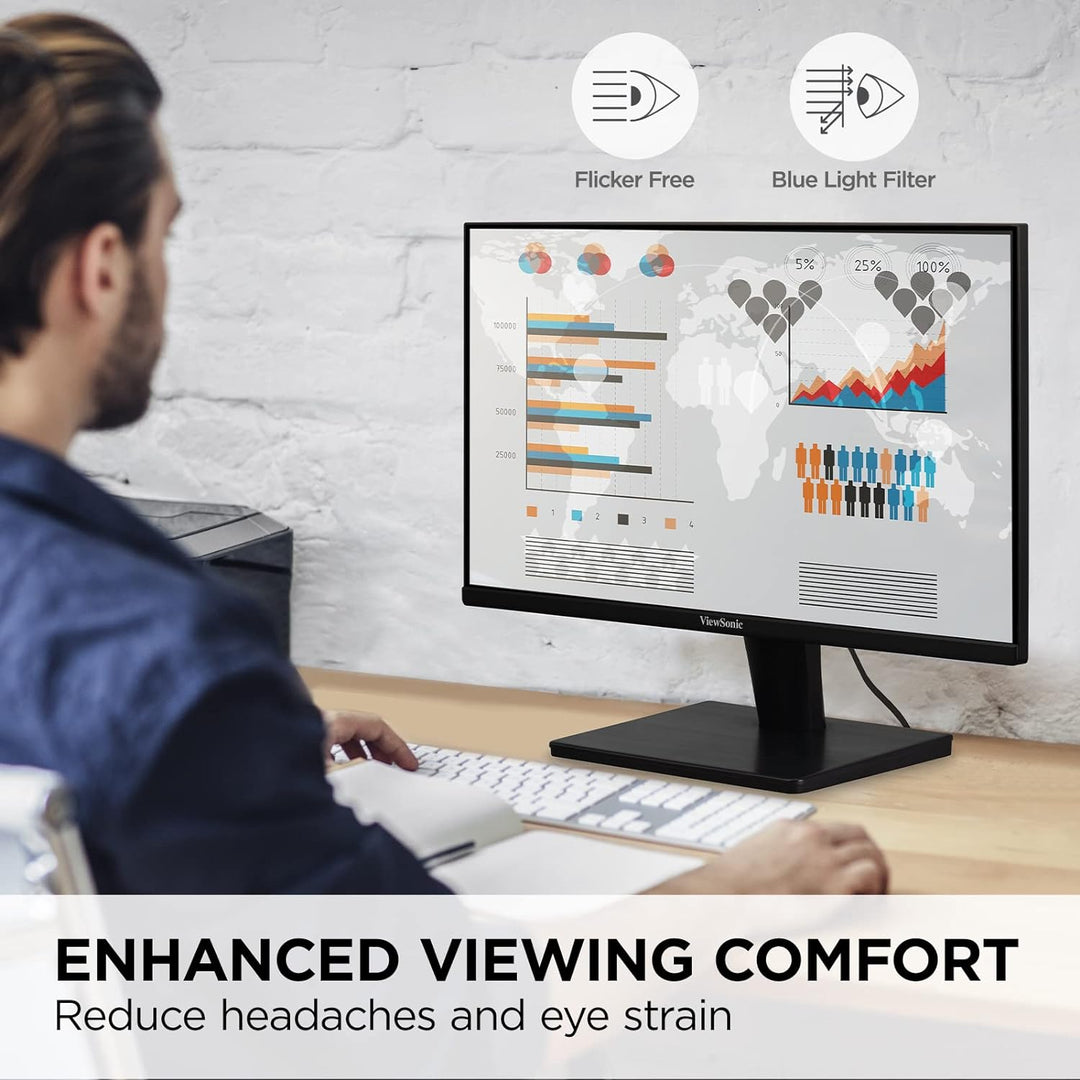ViewSonic VS2447M \u2013 Monitor de 24 pulgadas (61 cm), 1080p, 100...