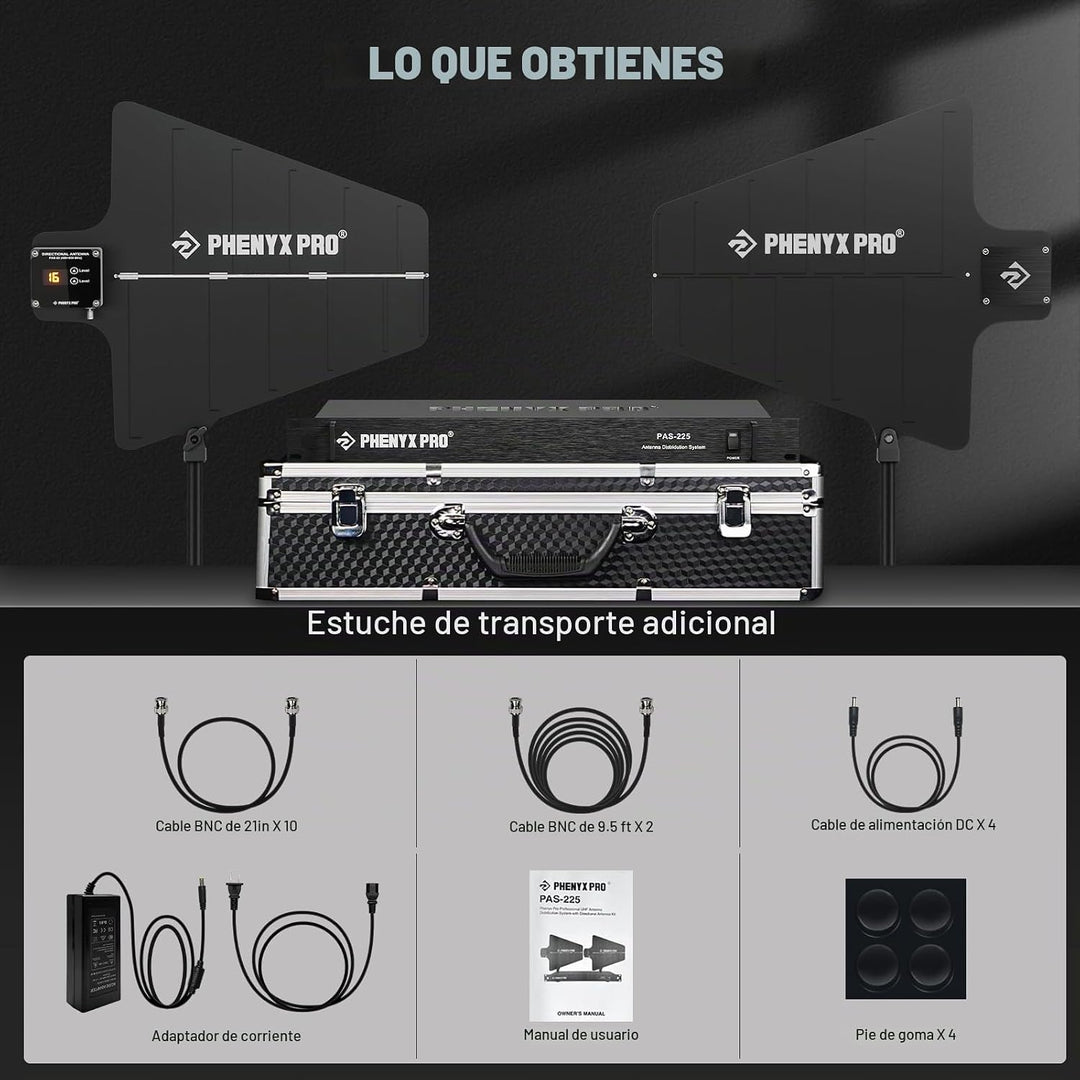 Phenyx Pro PAS-225X - Paquete de sistema de distribución de antena...