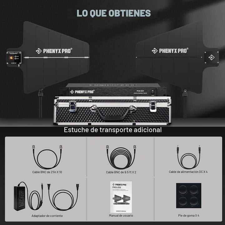 Phenyx Pro PAS-225X - Paquete de sistema de distribución de antena...