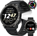 Reloj inteligente militar para hombre, rastreador de actividad física de 1.39 pulgadas con luz LED, contador de pasos, monitor de calorías de sueño, impermeable, 420 mAh, reloj inteligente