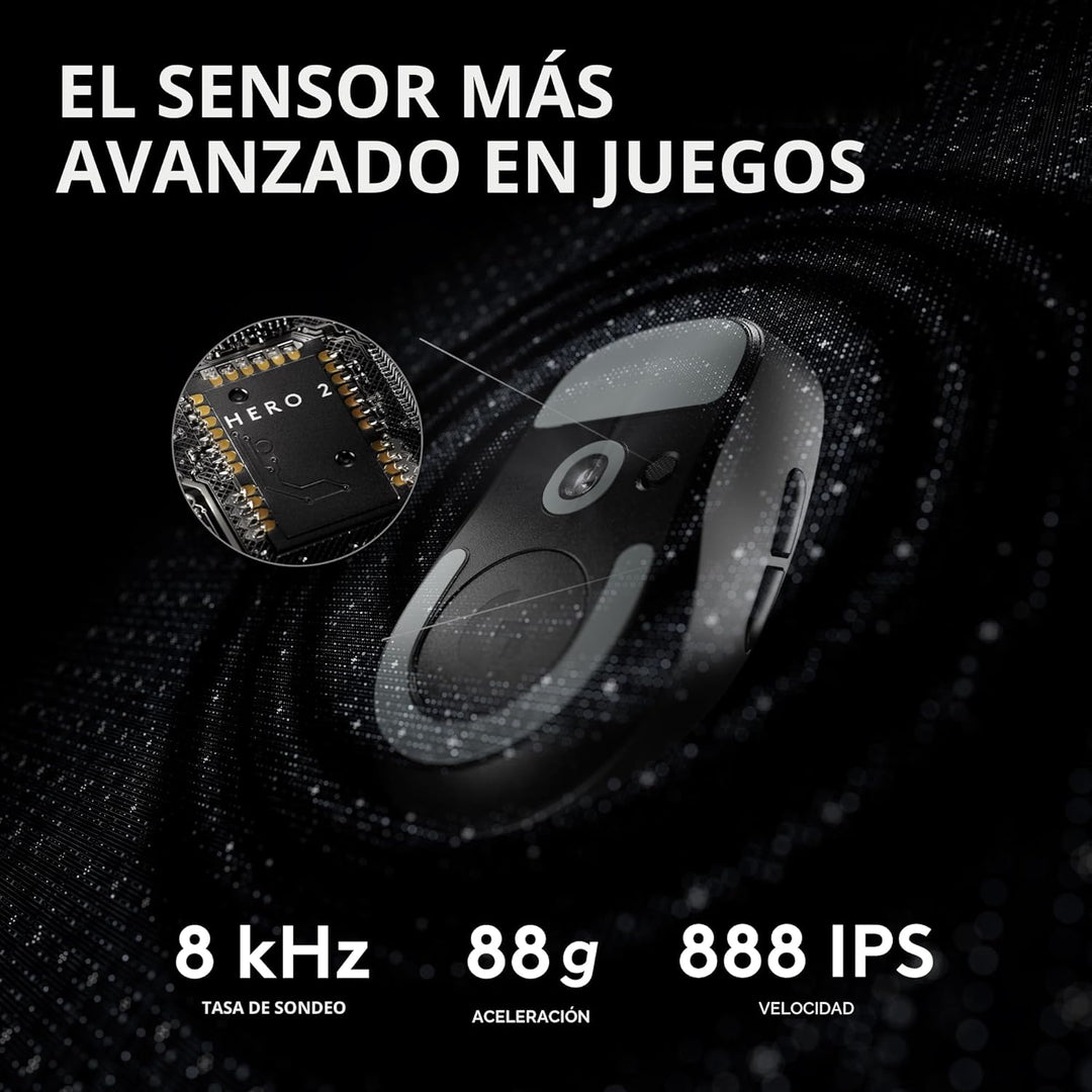 Logitech G PRO X Superlight 2 Ratón inalámbrico para juegos, 60g Pr...