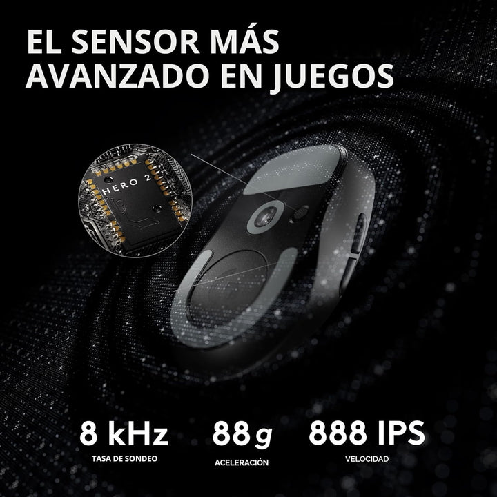 Logitech G PRO X Superlight 2 Ratón inalámbrico para juegos, 60g Pr...
