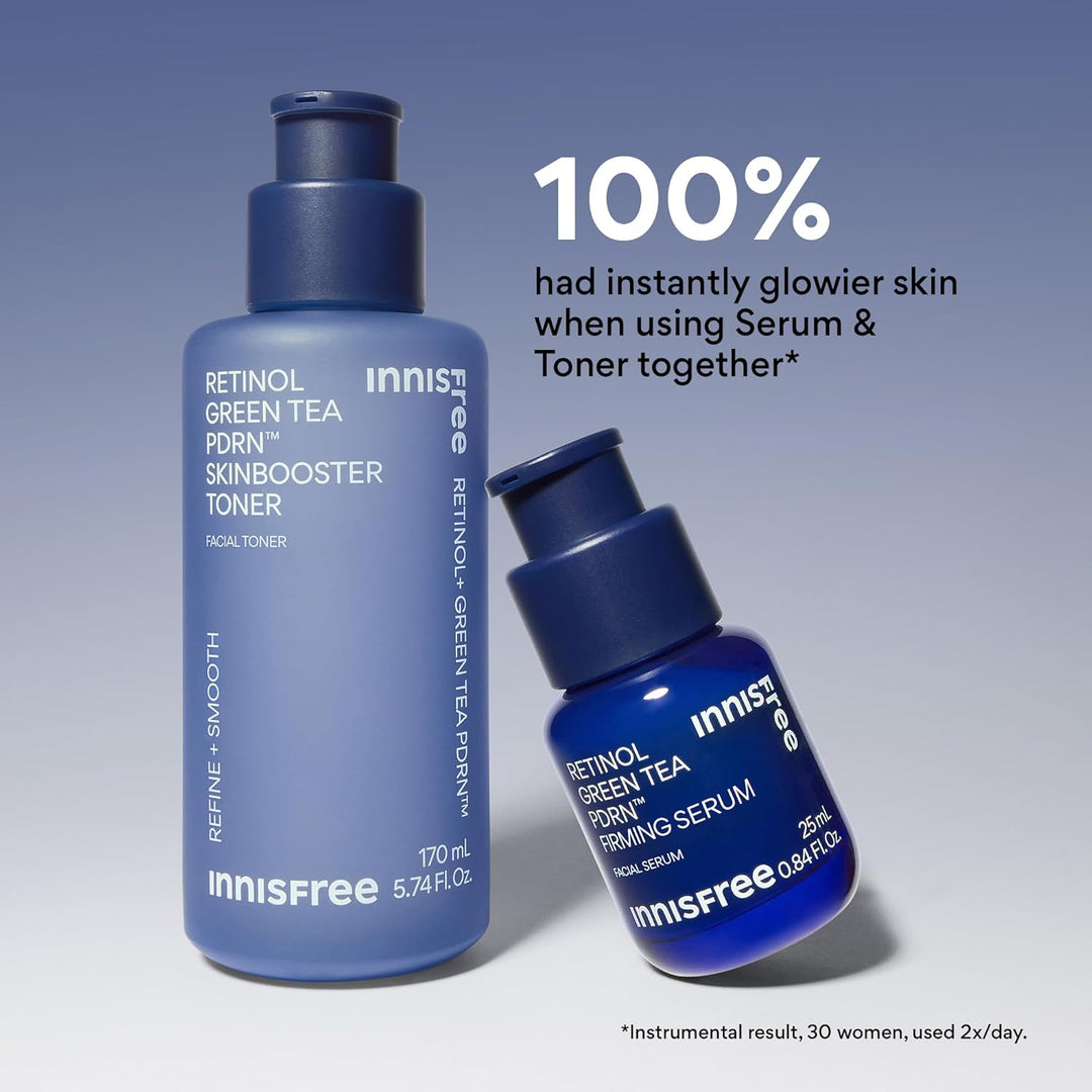 innisfree Tónico PDRN de té verde retinol para piel de vidrio, líne...
