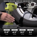 Auto Joe - Kit de compresor 24V-AJC-LTE de aire portátil inalámbric...