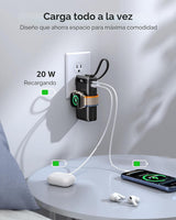 Cargador portátil nano 5 en 1 para iPhone y Apple Watch, cargador p...