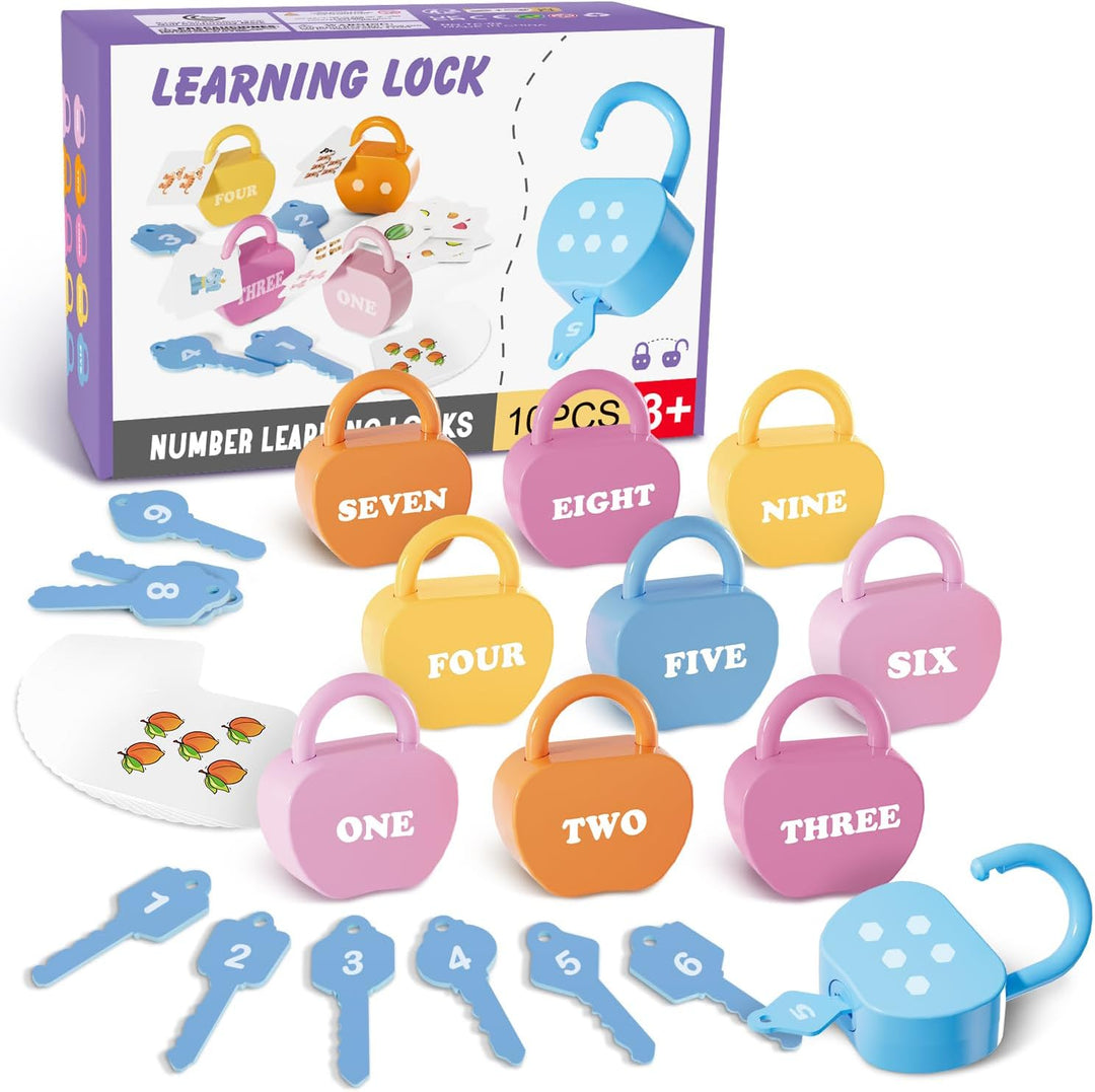 YYDeek Juguetes Montessori para niños pequeños con cerradura y llav...
