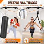Soporte de techo ajustable Barra de dominadas con agarres esféricos