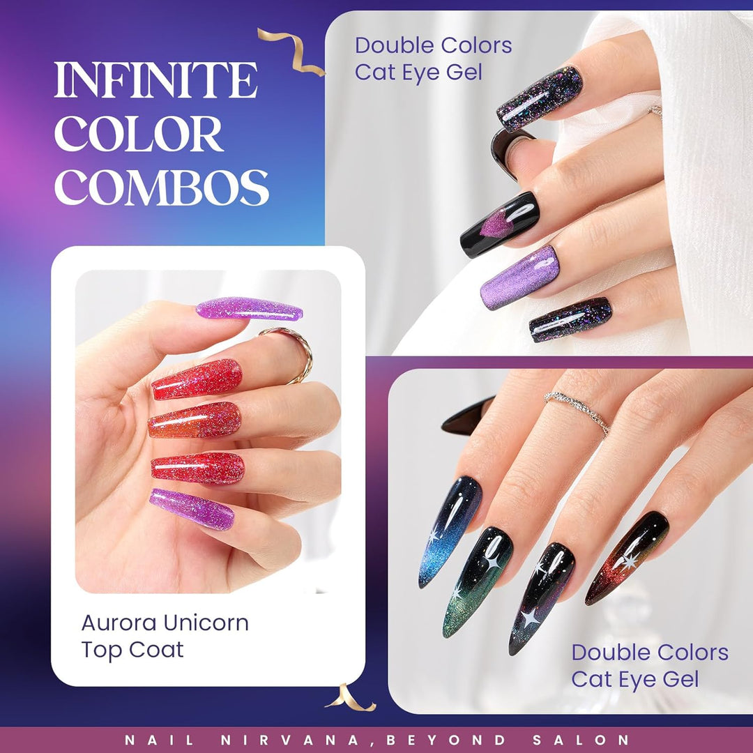 Beetles - Juego de 39 esmaltes de uñas de gel que cambian con purpu...