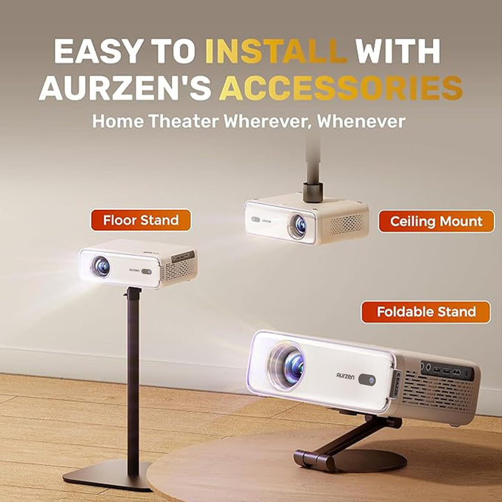 Aurzen EAZZE - Proyector inteligente D1 con WiFi y Bluetooth, licen...