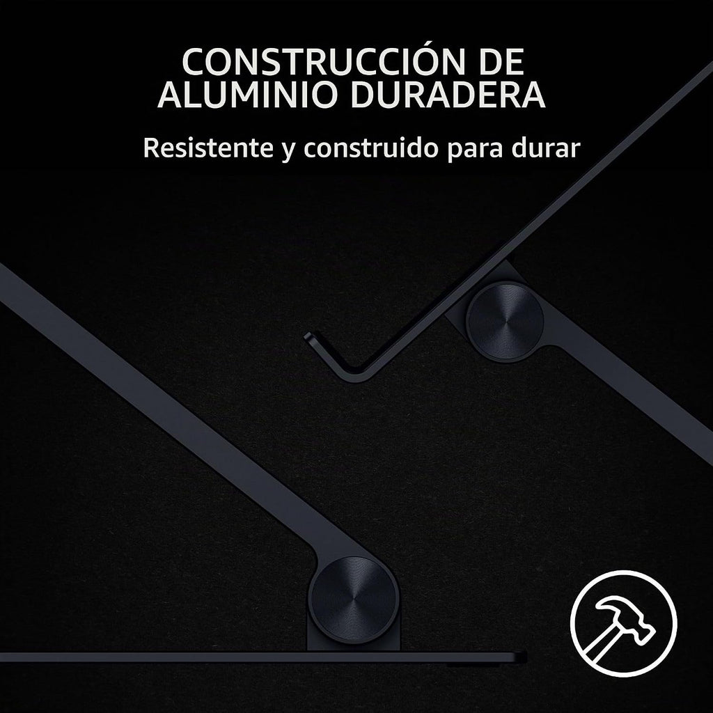 Razer Soporte ajustable para laptop, soporta teléfonos/tabletas de hasta 18