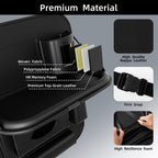 Paquete de 2 Organizadores Universales de Cuero Premium Plegables para Asiento Trasero de Automóvil con Bandeja de Mesa, Protector de Respaldo de Asiento de Automóvil con Bolsa de Basura