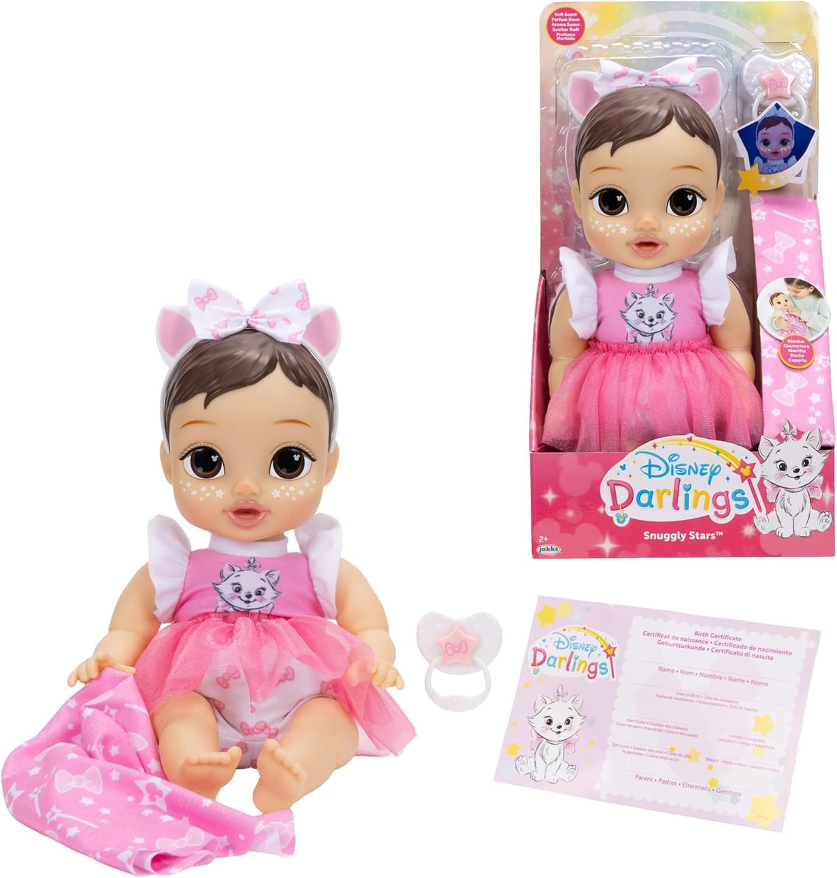 Disney Darlings Marie The Aristocats - Muñeca bebé de 13 pulgadas