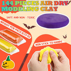 VioraWhite 144 piezas de arcilla para moldear que se seca al aire a granel 76 oz Halloween DIY