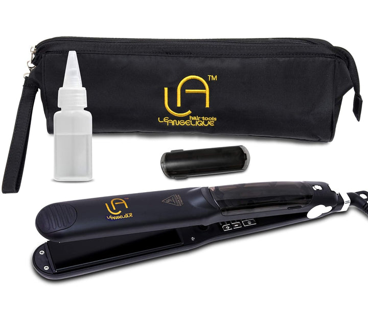Le Angelique Plancha de pelo profesional a vapor, vaporizador 2 en...