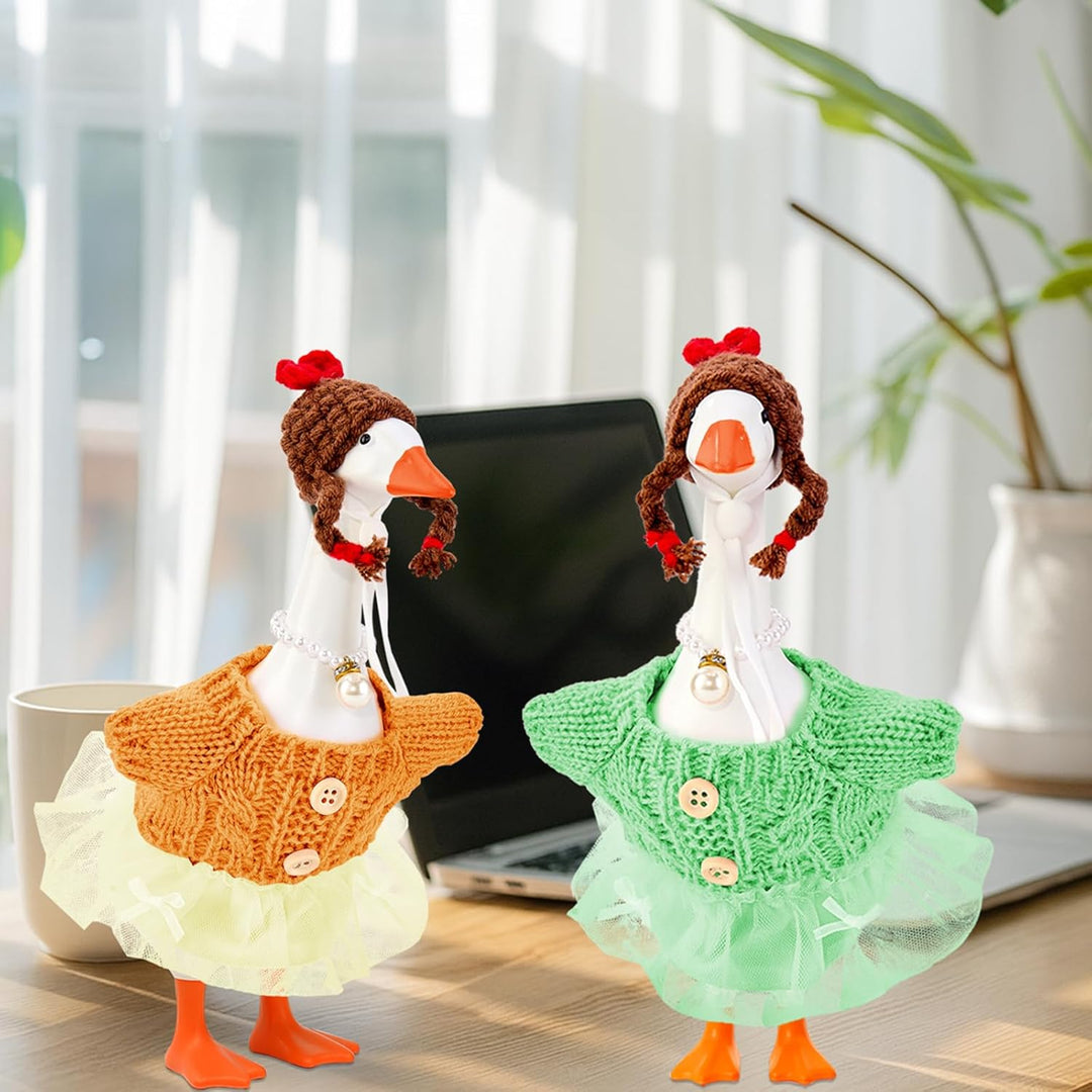 Paquete de 4 mini trajes de ganso de escritorio para