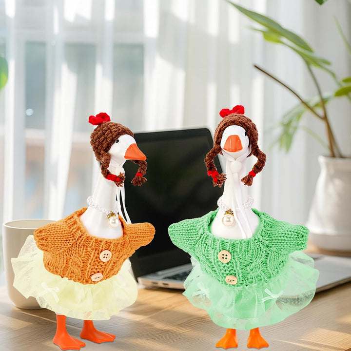 Paquete de 4 mini trajes de ganso de escritorio para