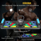 Tabla de Flexiones, Tabla de Flexiones Plegable para Hombre, Barra de Flexiones Portátil 30 en 1