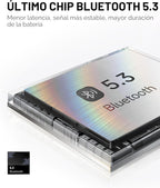 Picun Auriculares Bluetooth B8 sobre la oreja, Cian