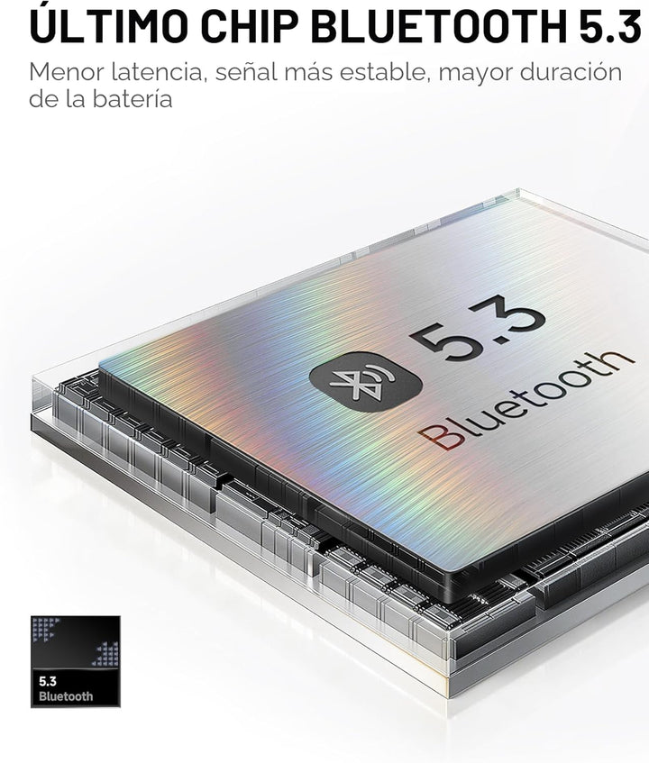 Picun Auriculares Bluetooth B8 sobre la oreja, tiempo de reproducci...