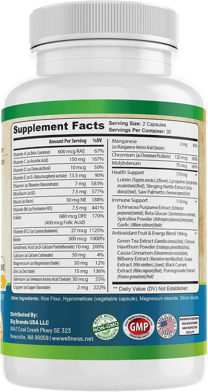 Whole World Wellness Suplemento multimineral multivitamínico diario...