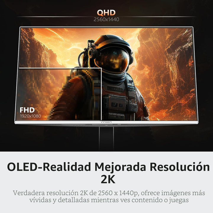 INNOCN 27" QD-OLED 2K QHD 2560 x 1440P 280Hz 240Hz PC Monitor de co...