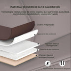 Funda de Asiento de Automóvil para Lujo y Comodidad - Cuero PU, Antideslizante, Protección de Envoltura Completa con Bolsillo de Almacenamiento para Cojín Inferior - Ajuste Universal para el