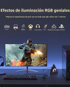JoyReken, J7-WF-BK-2FT, hub USB 3.0 de 7 puertos