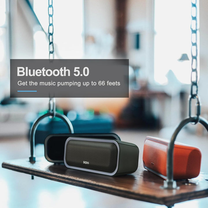 DOSS SoundBox Pro Altavoz Bluetooth, sonido estéreo de 20 W, graves...