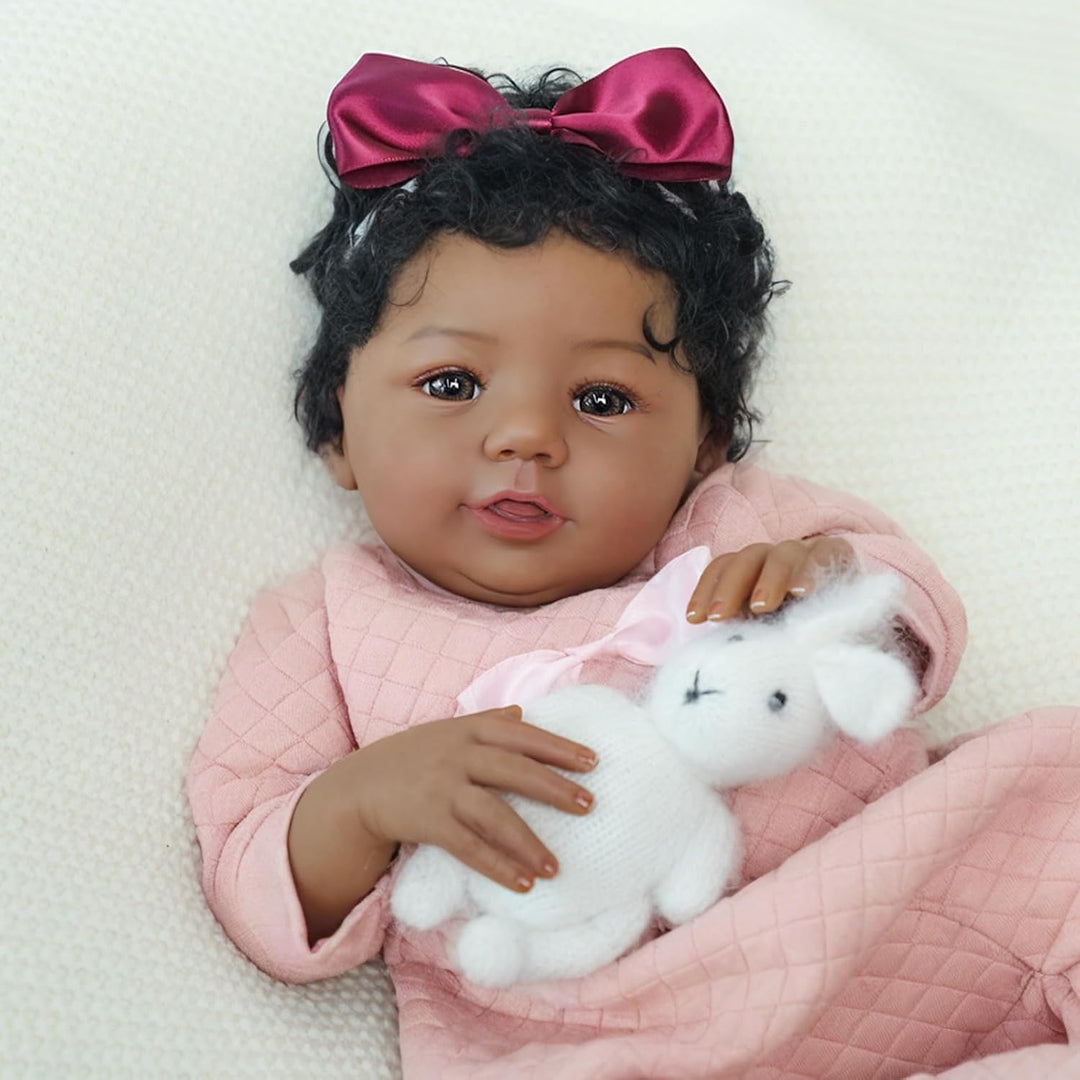 KSBD - Muñeca Reborn realista de bebé niña negra \u2013 Muñeca reci...