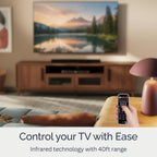 XRT112 - Control remoto de repuesto para televisores Vizio, fácil configuración, infrarrojos, teclas de acceso directo, control remoto universal, compatible con D, E, M, P, V, PX
