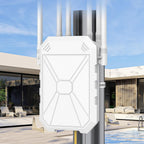 AX1800 Extensor WiFi 6 para exteriores, extensor de señal WiFi para exteriores de alta potencia, punto de acceso WiFi de largo alcance, IP67 resistente a la intemperie, con PoE, para Starlink, patio