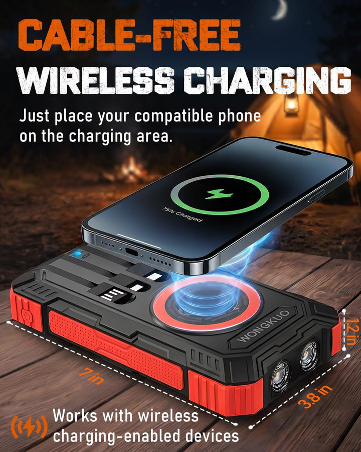 Cargador solar Banco de energía - 49800mAh QC3.0 Cargador portátil...