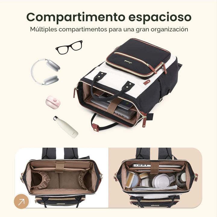 LOVEVOOK Mochila para laptop para mujer, bolsa de trabajo con bolsi...