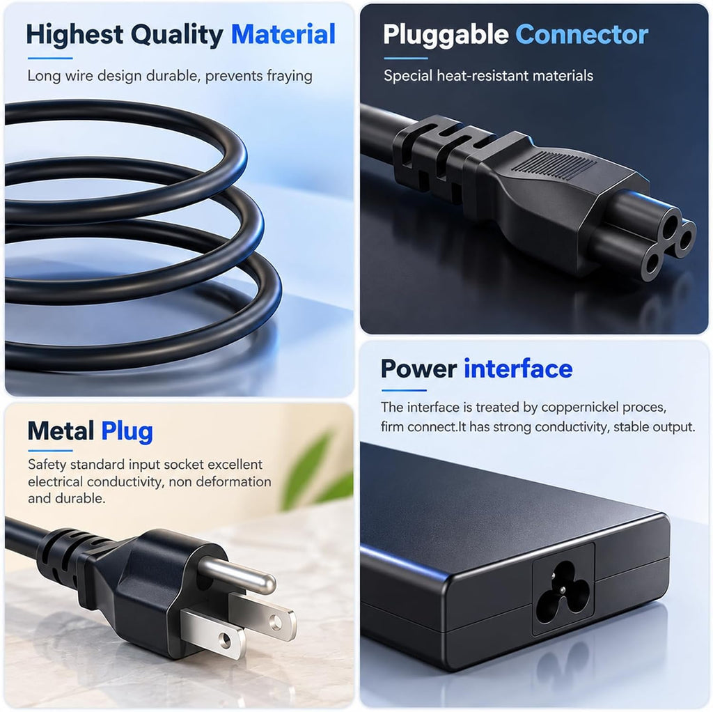 Cargador de portátil de punta delgada de 245 W para Legion 5 5i 15IAX11 Pro