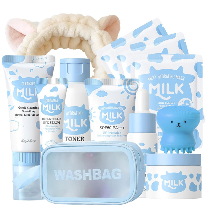 Set de regalo para el cuidado de la piel de leche para niños y adol...