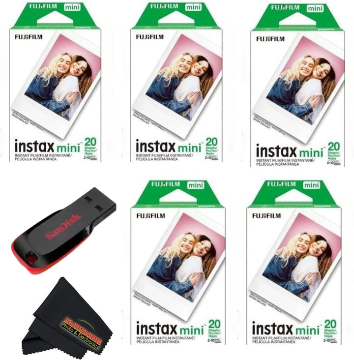 Película instantánea Fujifilm Instax mini de luz diurna (paquetes d...