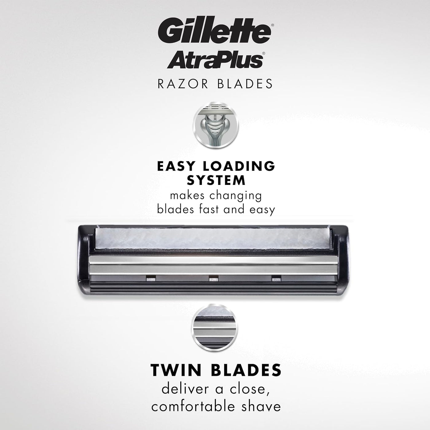 Gillette AltraPlus - Recambios de cuchilla de afeitar para hombre,...