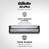 Gillette AltraPlus - Recambios de cuchilla de afeitar para hombre,...