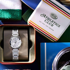 Fossil Reloj Everett de acero inoxidable con tres manecillas para mujer